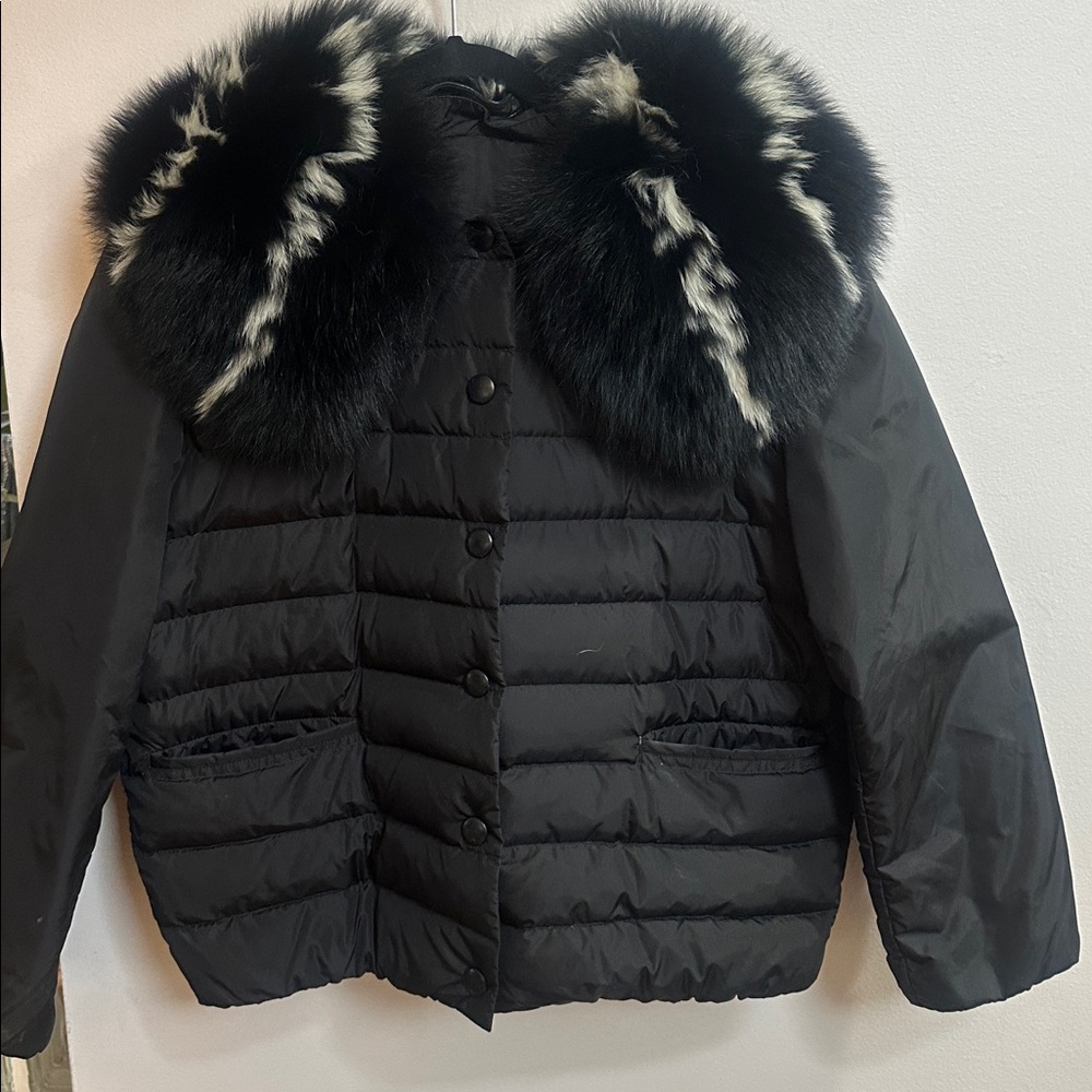 Miu Miu Black Jacket with Fur Collar